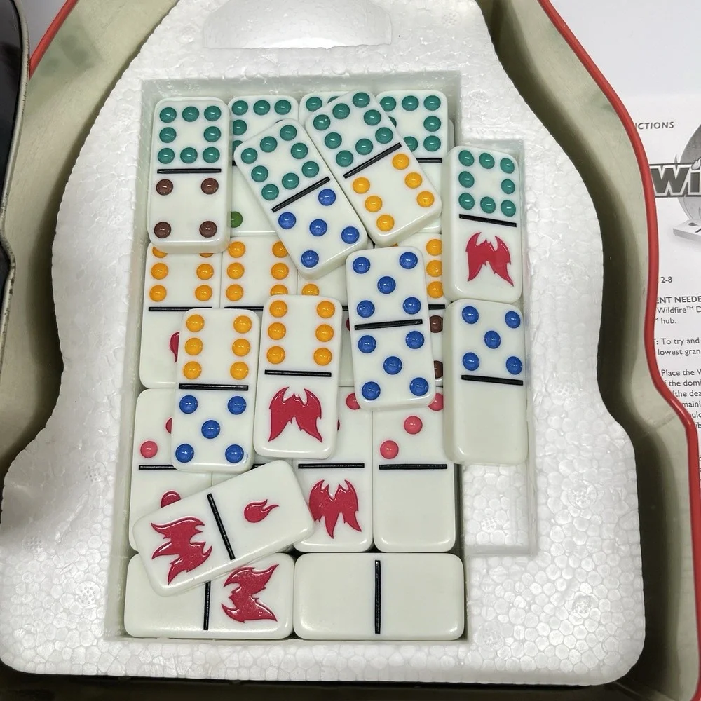 Fundex Wildfire Dominoes Electronic Game Hub Lights & Sounds Ages 8+ Works
